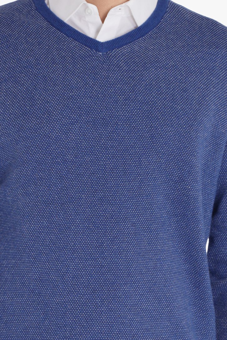 Donkerblauwe trui met ronde hals van Dansaert Blue voor Heren