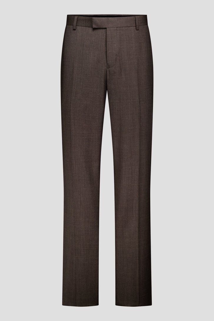 Productfoto 2 van Donkerbruine kostuumbroek - Slim fit  door Dansaert Black voor Heren