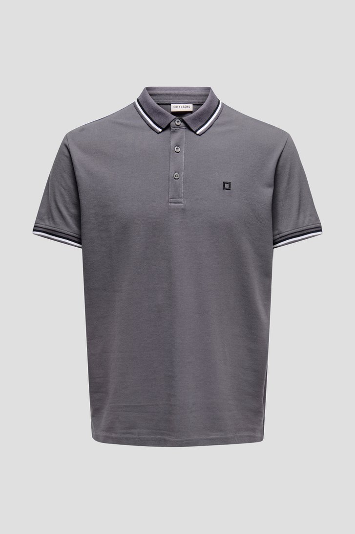 Productfoto 1 van Donkerbruine polo  door Only & Sons voor Heren