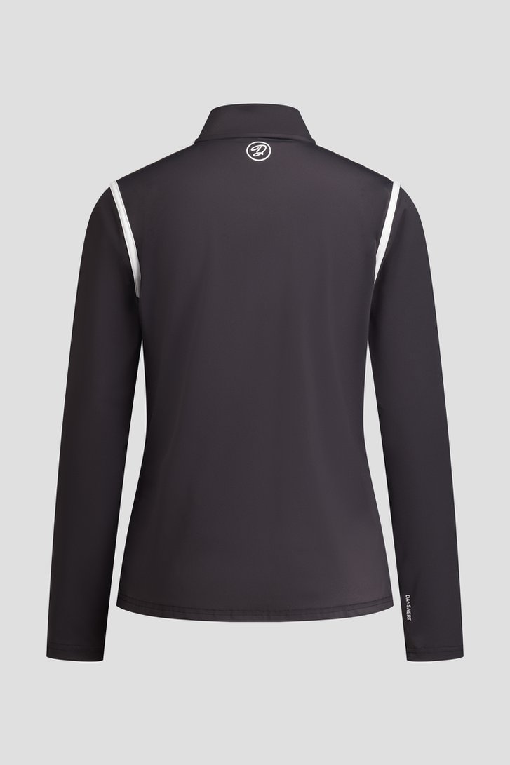 Productfoto 2 van Donkergrijs golftruitje met lange mouwen  door Dansaert Golf Club voor Dames