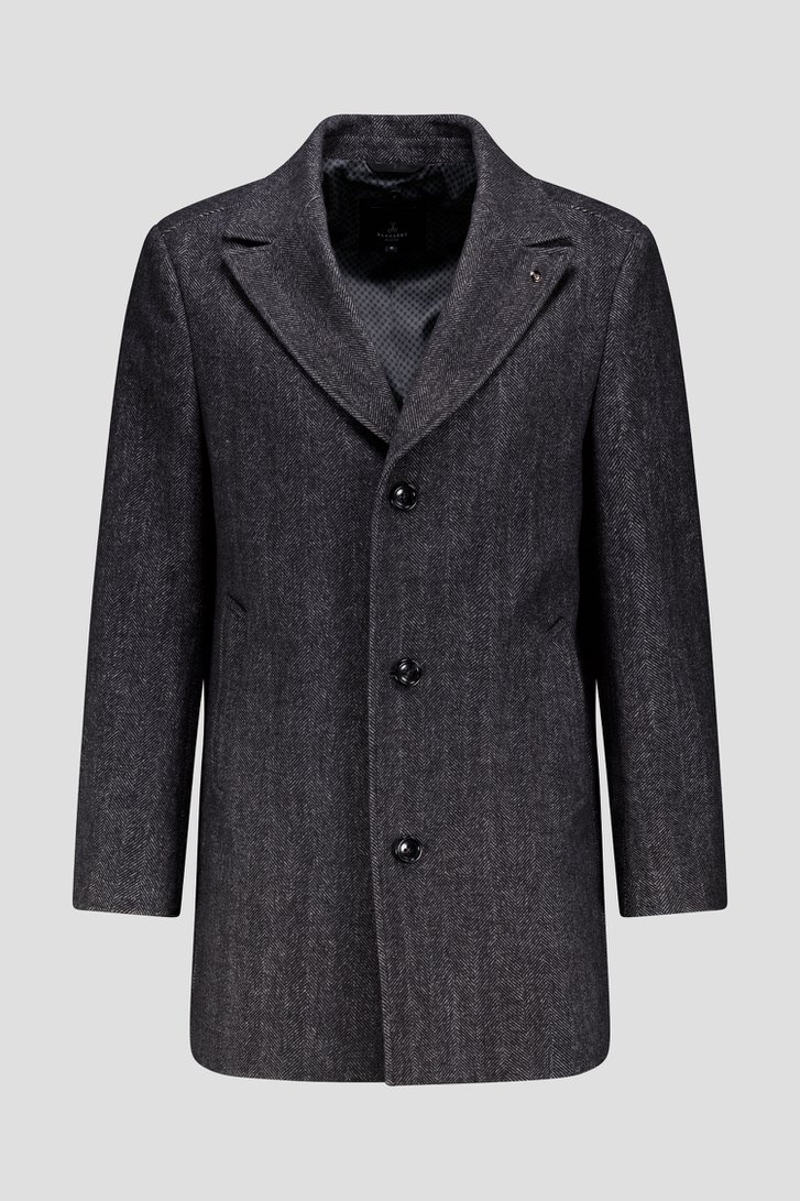 Productfoto 2 van Donkergrijze mantel in tweed door Dansaert Black voor Heren