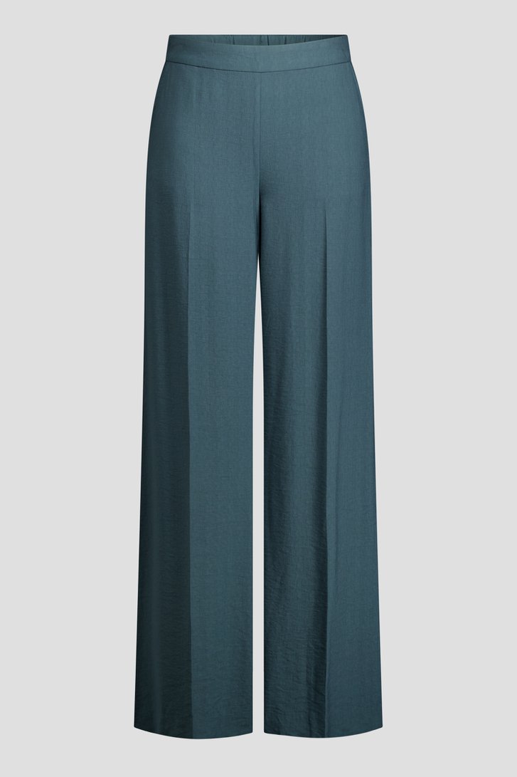 Productfoto 1 van Donkergroene broek met elastische taille door Claude Arielle voor Dames
