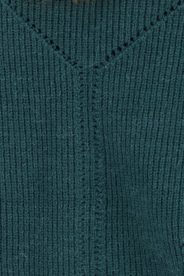 Donkergroene cardigan met wol van Diane Laury voor Dames