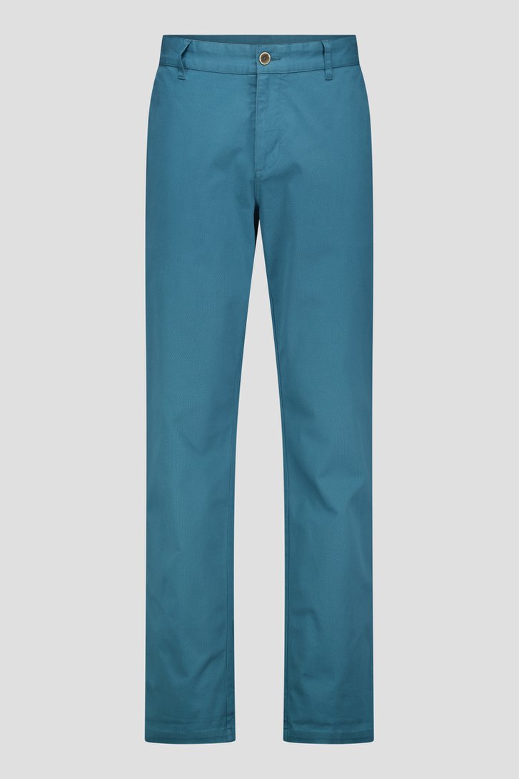 Donkergroene chino broek met regular fit van Dansaert Blue voor Heren