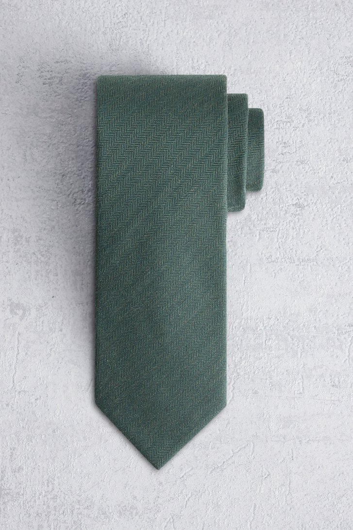 Voorkant van Donkergroene gemêleerde das door Liberty Island voor Heren