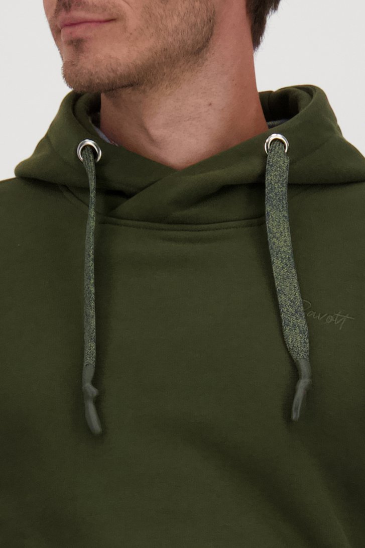 Donkergroene hoodie van Ravøtt voor Heren