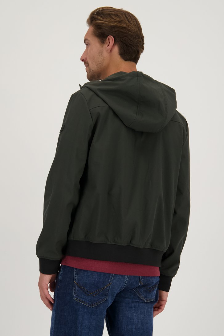 Detail van Donkergroene jas door Only & Sons voor Heren