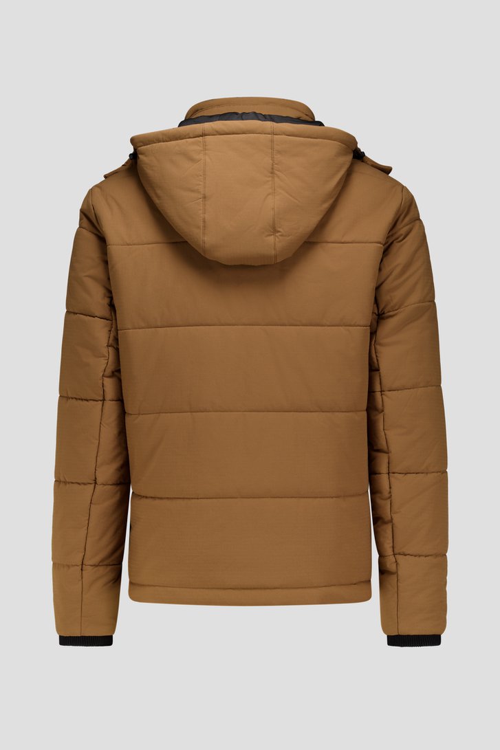 Photo produit 2 de Doudoune marron avec capuche amovible de Ravøtt pour Hommes