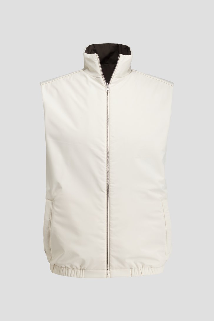 Photo produit 2 de Doudoune sans manches beige déperlante de Upper East pour Hommes