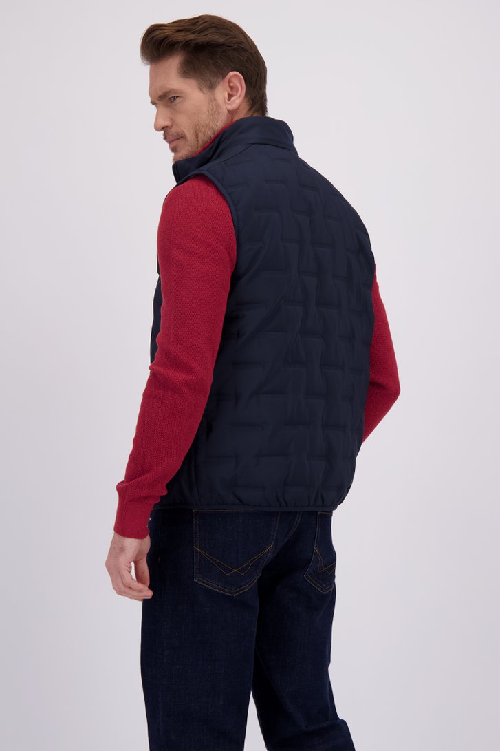 Le dos de Doudoune sans manches bleu foncé de Dansaert Blue pour Hommes