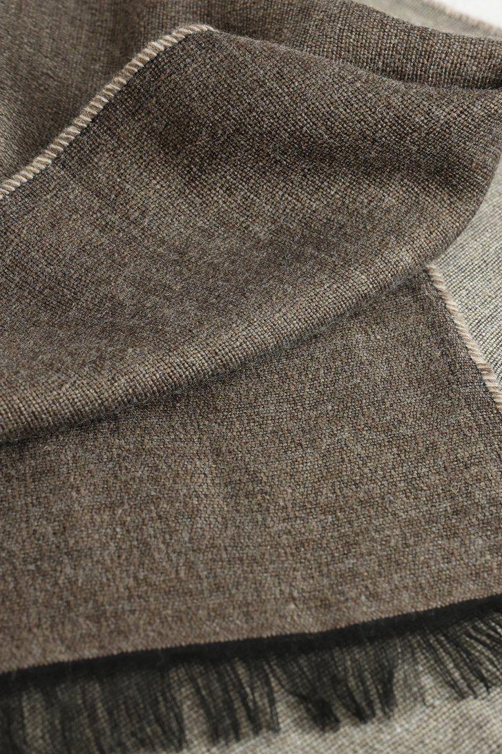 Productfoto 1 van Dubbelzijdige sjaal taupe - bruin door Modeno voor Heren