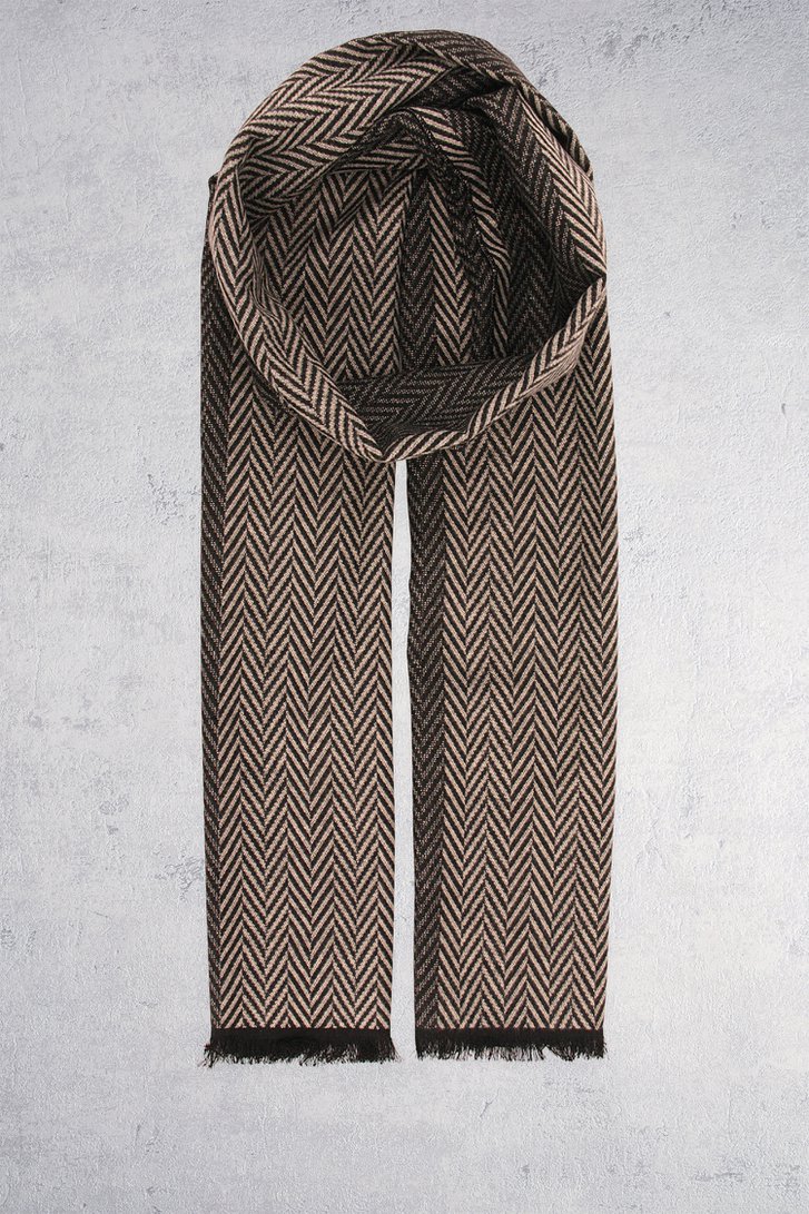 Écharpe à chevrons dans les tons de gris de Liberty Island pour Hommes