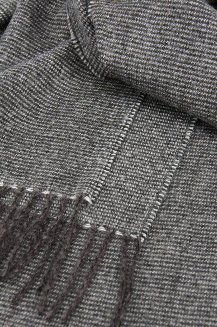 Écharpe d'hiver en gris clair et gris foncé de Michaelis pour Hommes