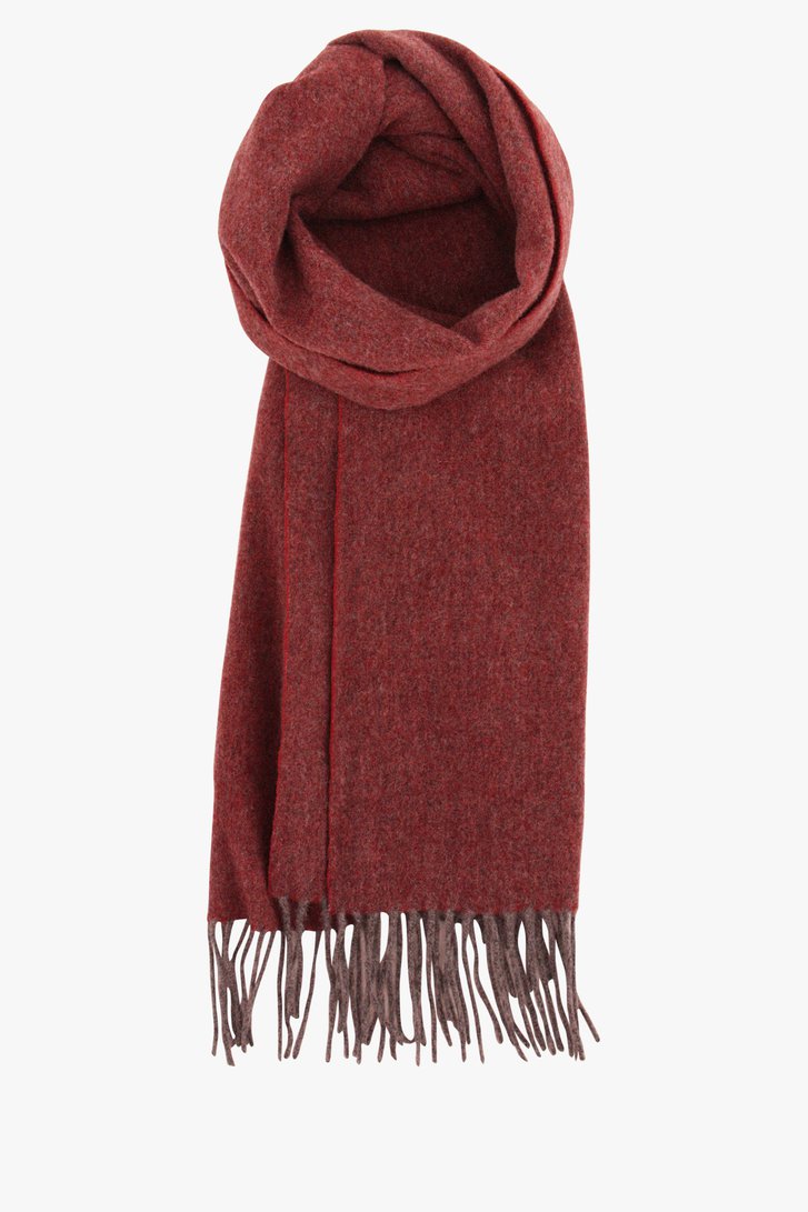 écharpe en laine bordeaux et grise de Michaelis pour Hommes