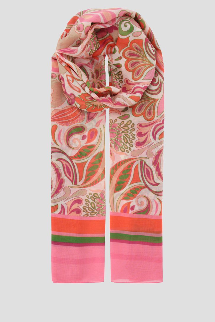 Écharpe fine avec imprimé paisley coloré de More & More pour Femmes
