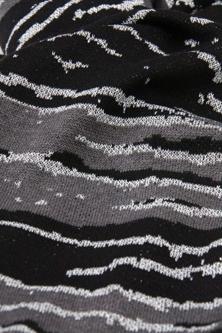 Écharpe noire avec motif argenté de Opus pour Femmes