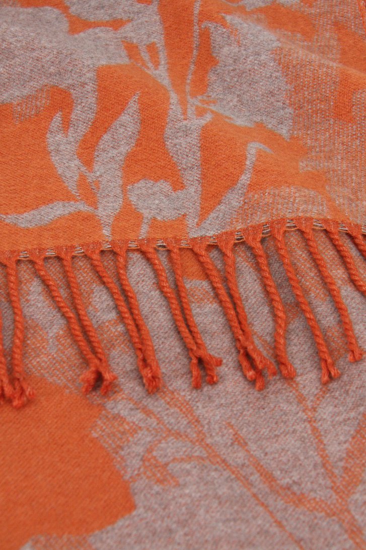 Écharpe orange à imprimé floral beige de Modeno pour Femmes