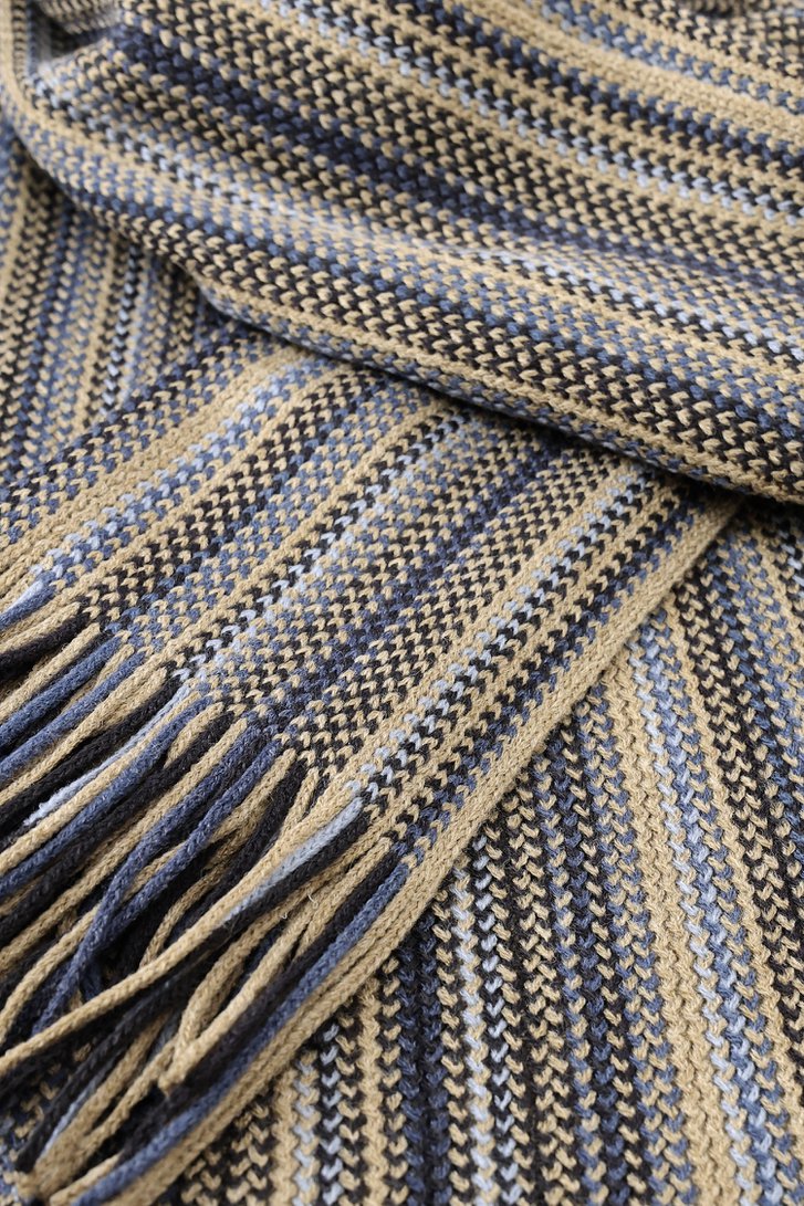 Écharpe rayée bleue de Michaelis pour Hommes