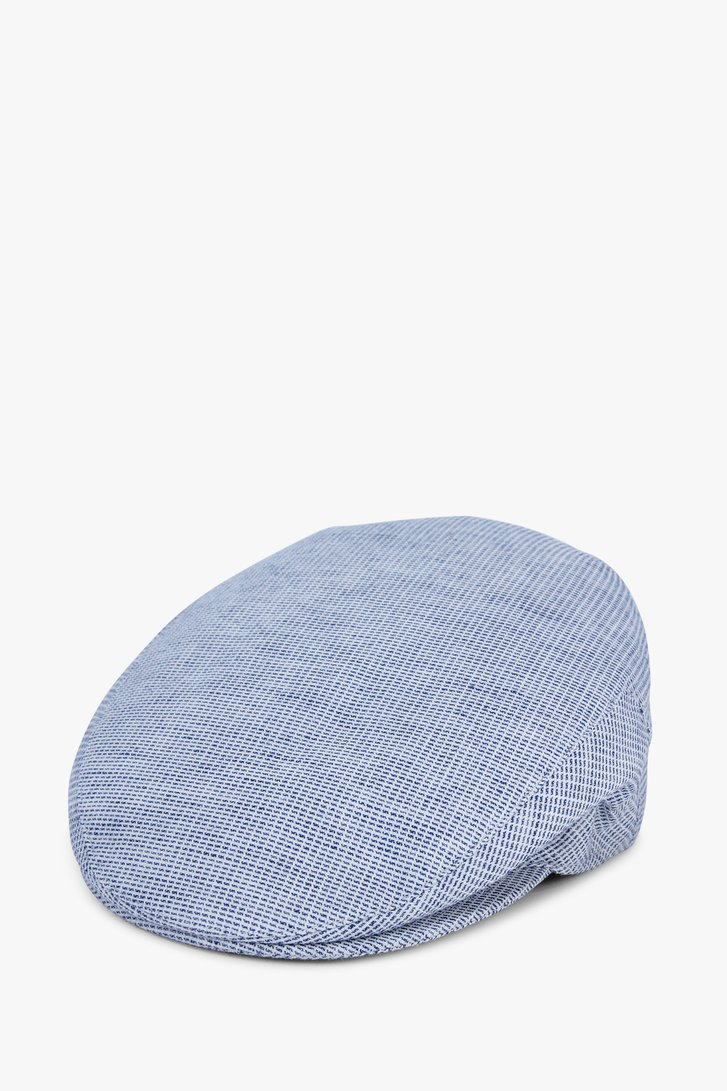 Ecru-blauwe flat cap van Michaelis voor Heren