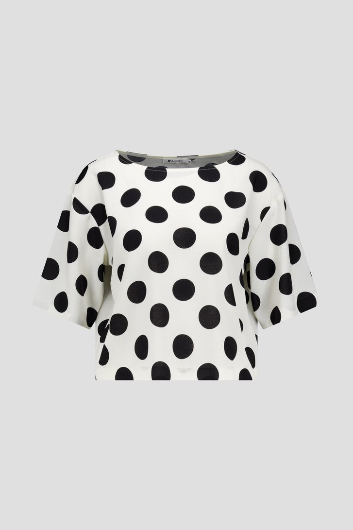 Ecru blouse met bollen van D'Auvry voor Dames