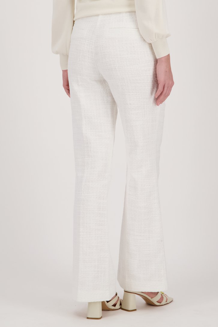 Ecru bouclé broek van D'Auvry voor Dames