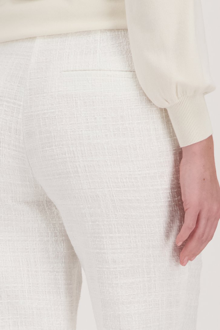 Ecru bouclé broek van D'Auvry voor Dames
