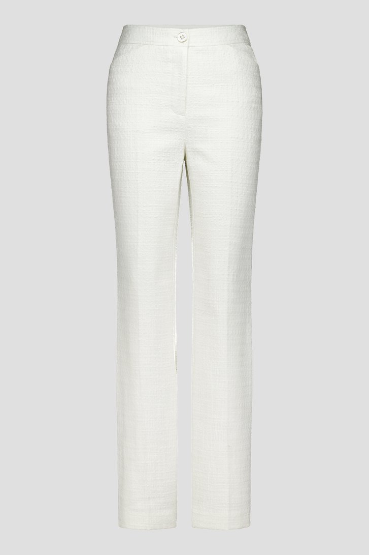 Ecru bouclé broek van D'Auvry voor Dames
