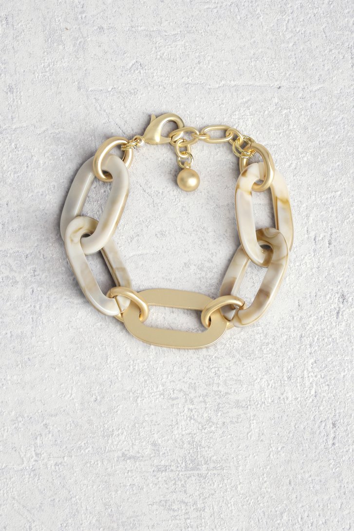 Ecru-bruine schakelarmband van Liberty Island voor Dames
