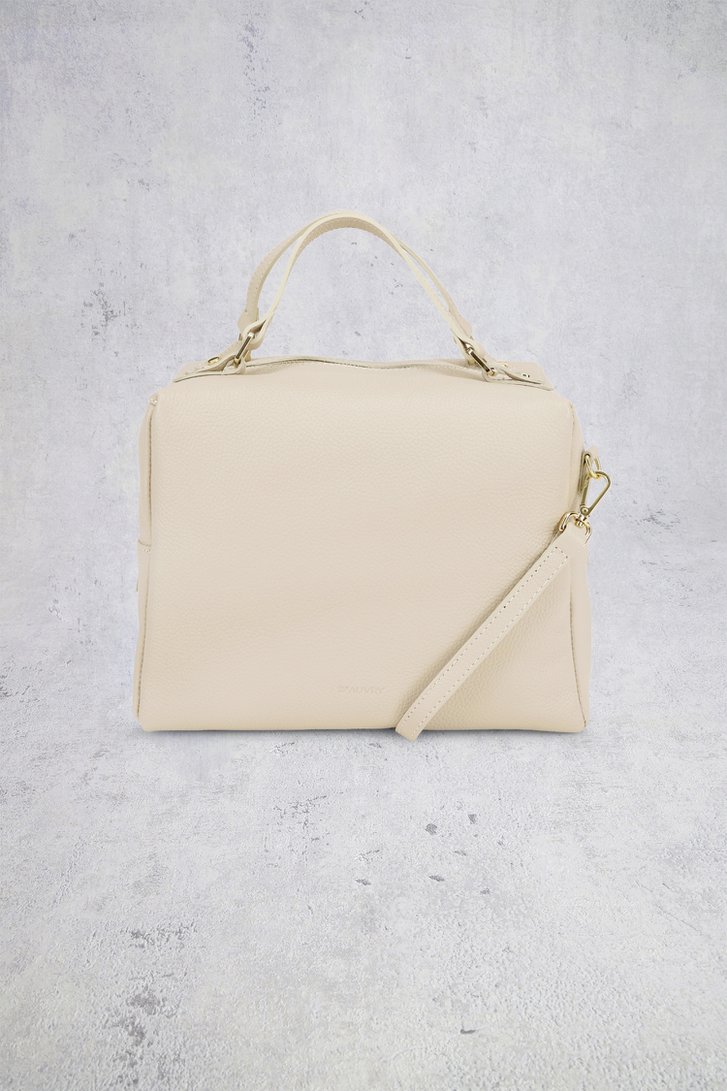 Detail van Ecru lederen handtas door D'Auvry voor Dames