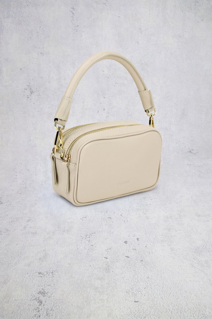 Extra foto 2 van Ecru lederen schoudertasje door D'Auvry voor Dames