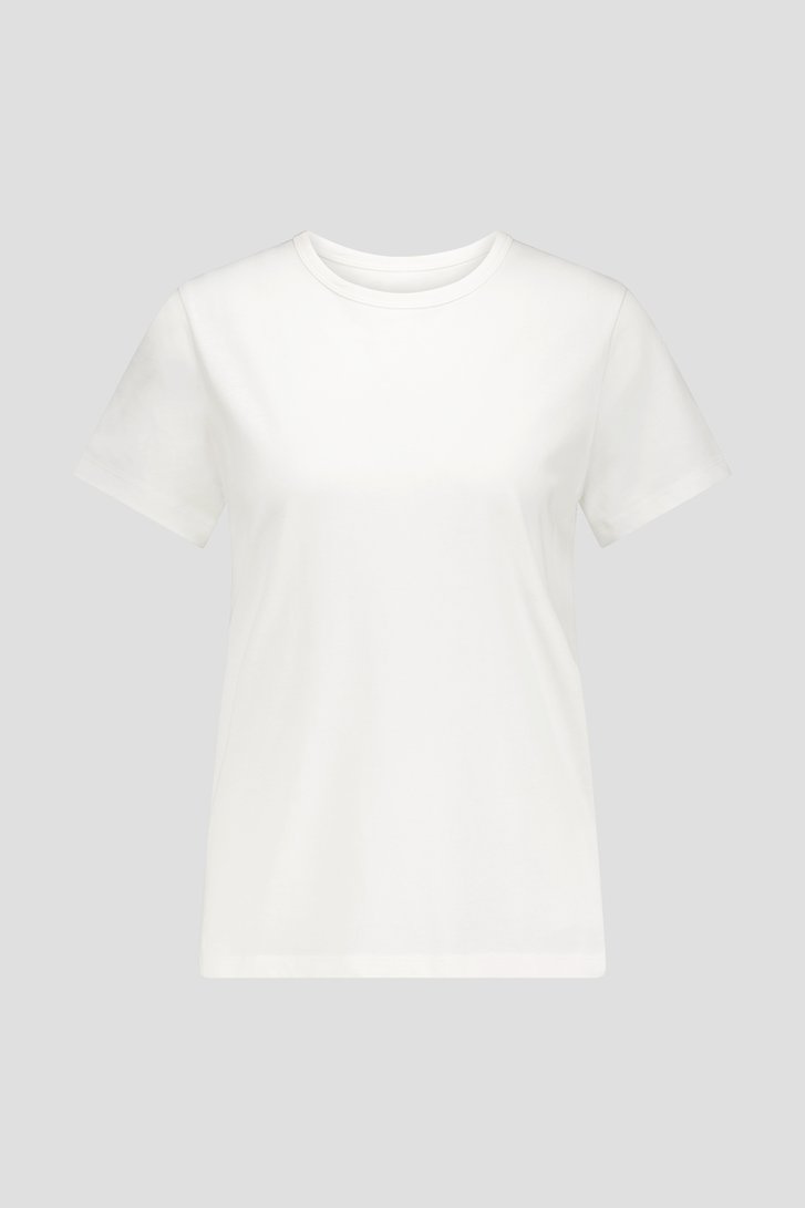 Ecru T-shirt met ronde hals van Liberty Island voor Dames
