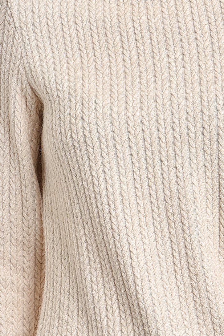 Ecru trui met kabelmotief van Bicalla voor Dames