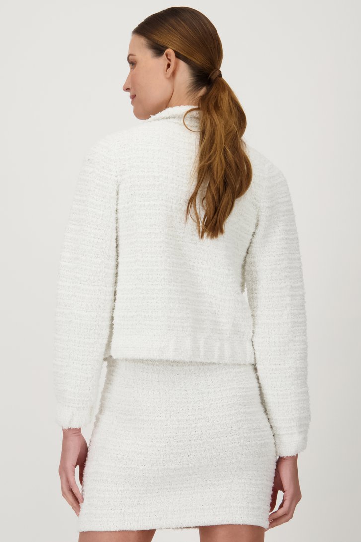 Ecru vestje in bouclé van D'Auvry voor Dames