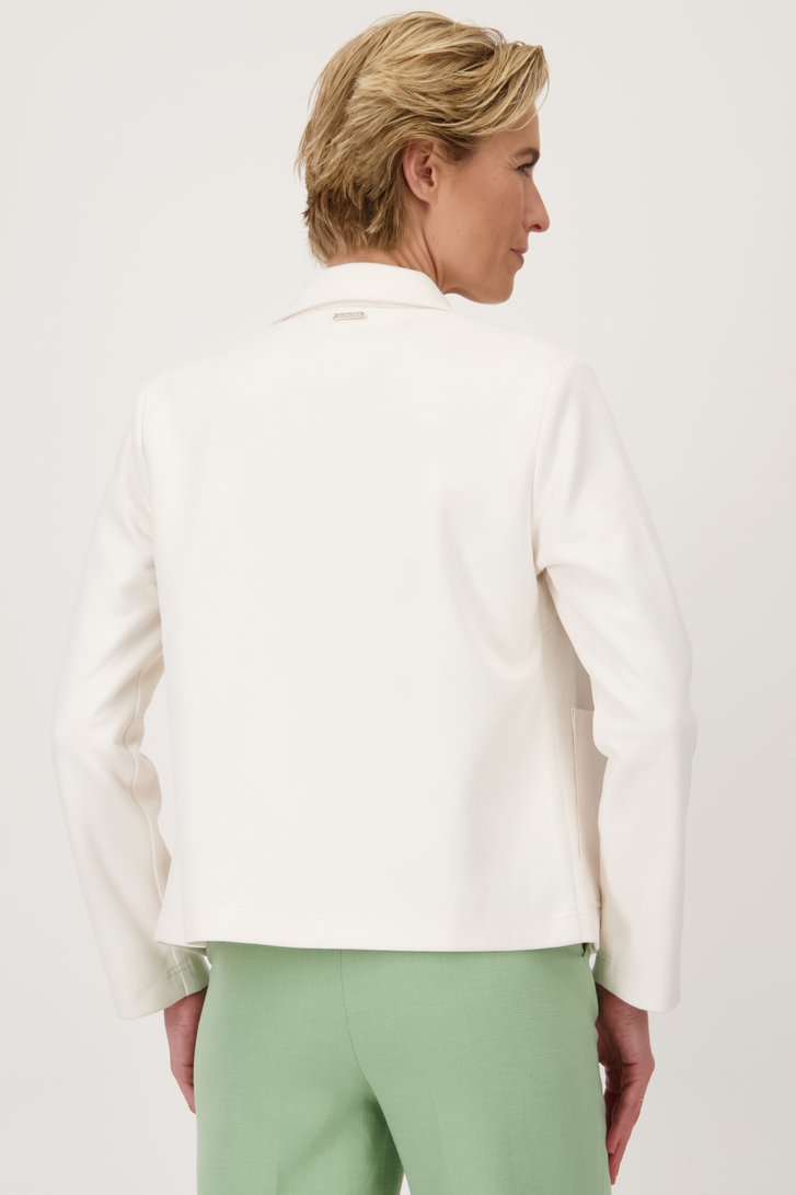 Ecru vestje in faux-daim van Claude Arielle voor Dames