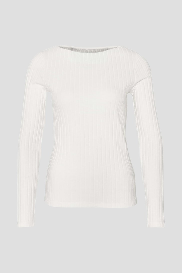 Ecu geribd T-shirt met lange mouwen van Opus voor Dames