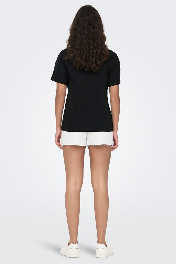Effen zwart T-shirt van JDY voor Dames