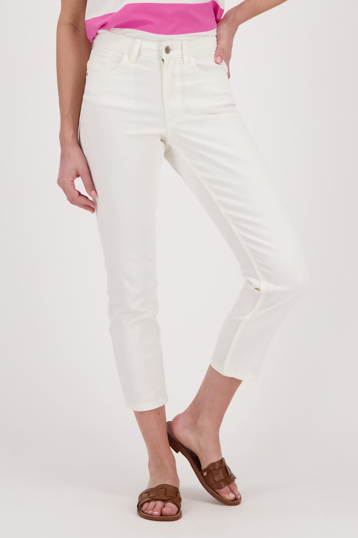 Enkellange ecru jeans - straight fit - L32 van JDY voor Dames