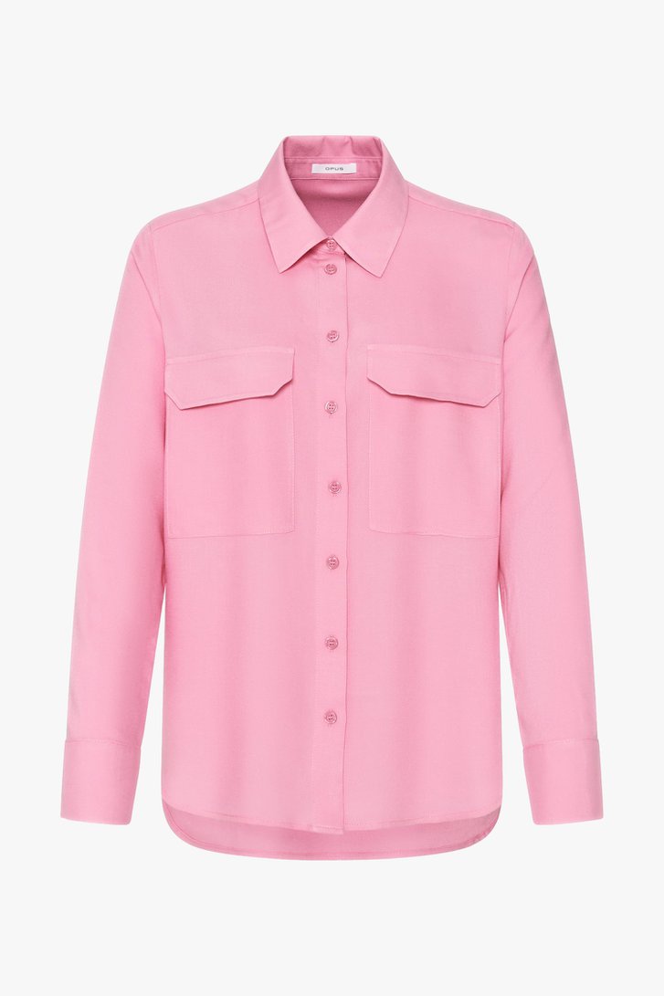 Felroze blouse  van Opus voor Dames