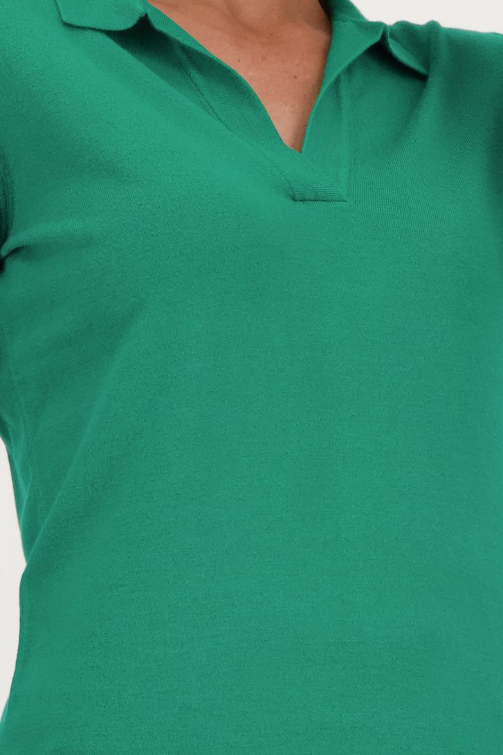 Fijn groen truitje met kraagje van Claude Arielle voor Dames