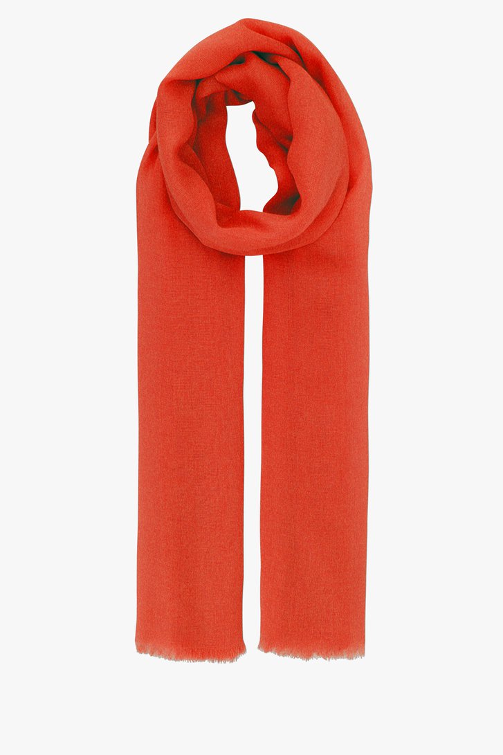 Fijn rood-oranje sjaaltje van Liberty Island voor Dames