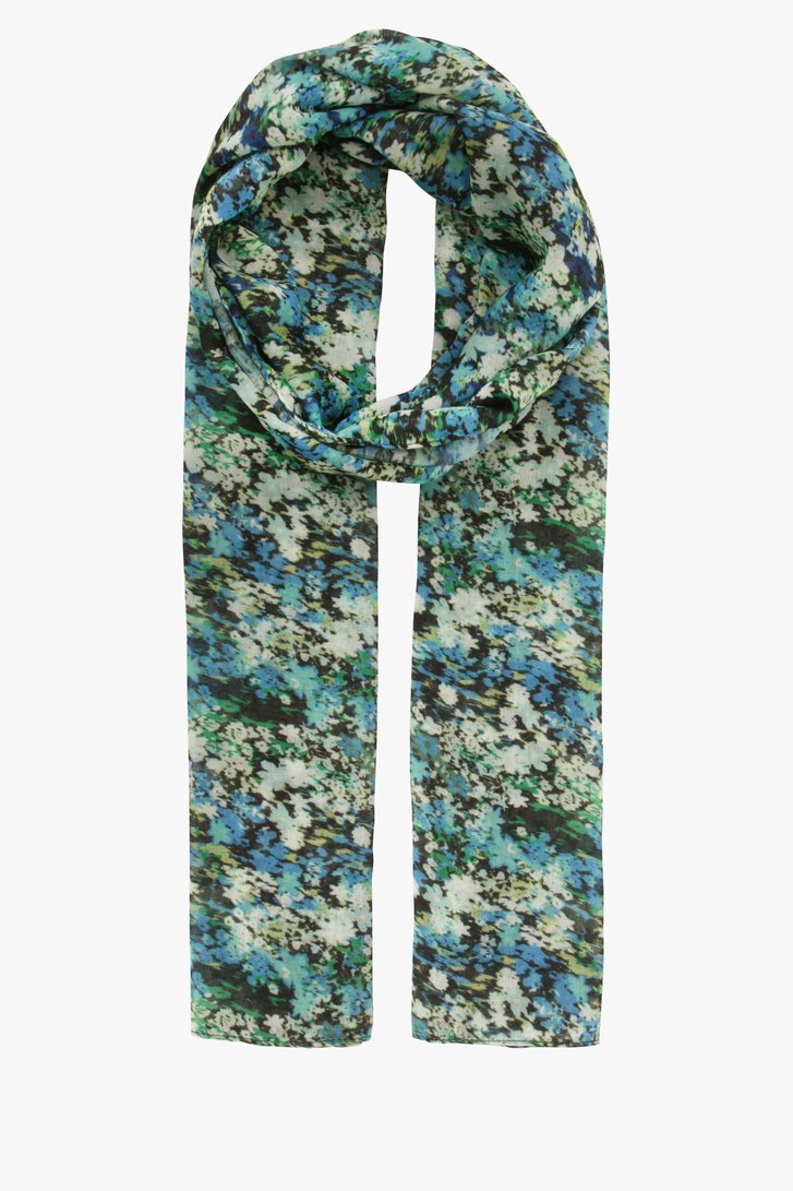 Fijn sjaaltje met print in groen -en blauwtinten van Liberty Island voor Dames