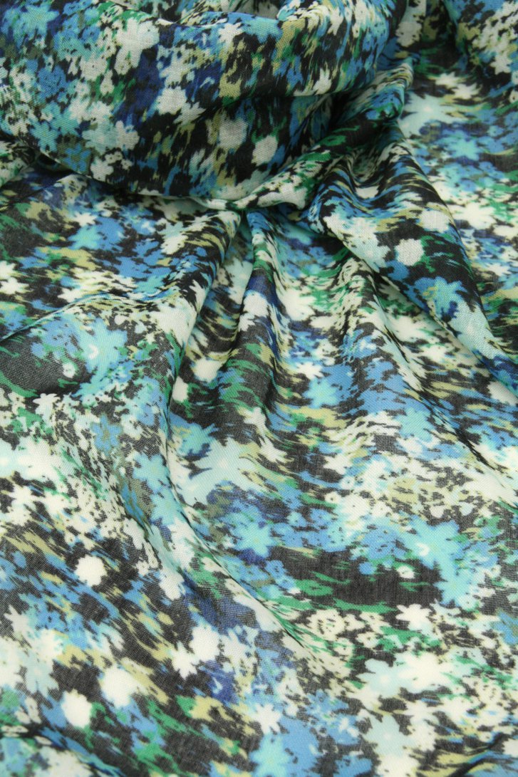Fijn sjaaltje met print in groen -en blauwtinten van Liberty Island voor Dames