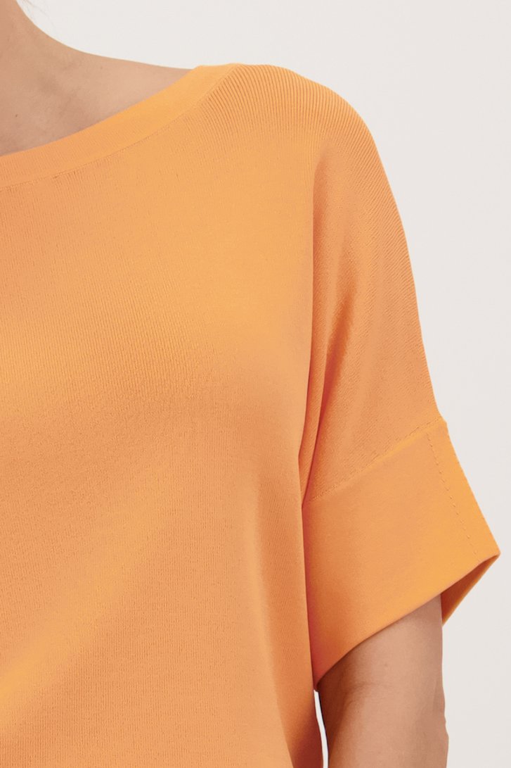 Fijn tricot truitje - oranje van D'Auvry voor Dames