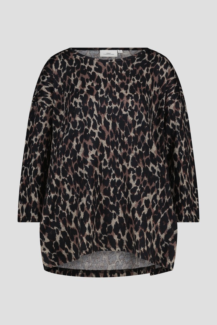 Fijn truitje met gevlekte print van Only Carmakoma voor Dames