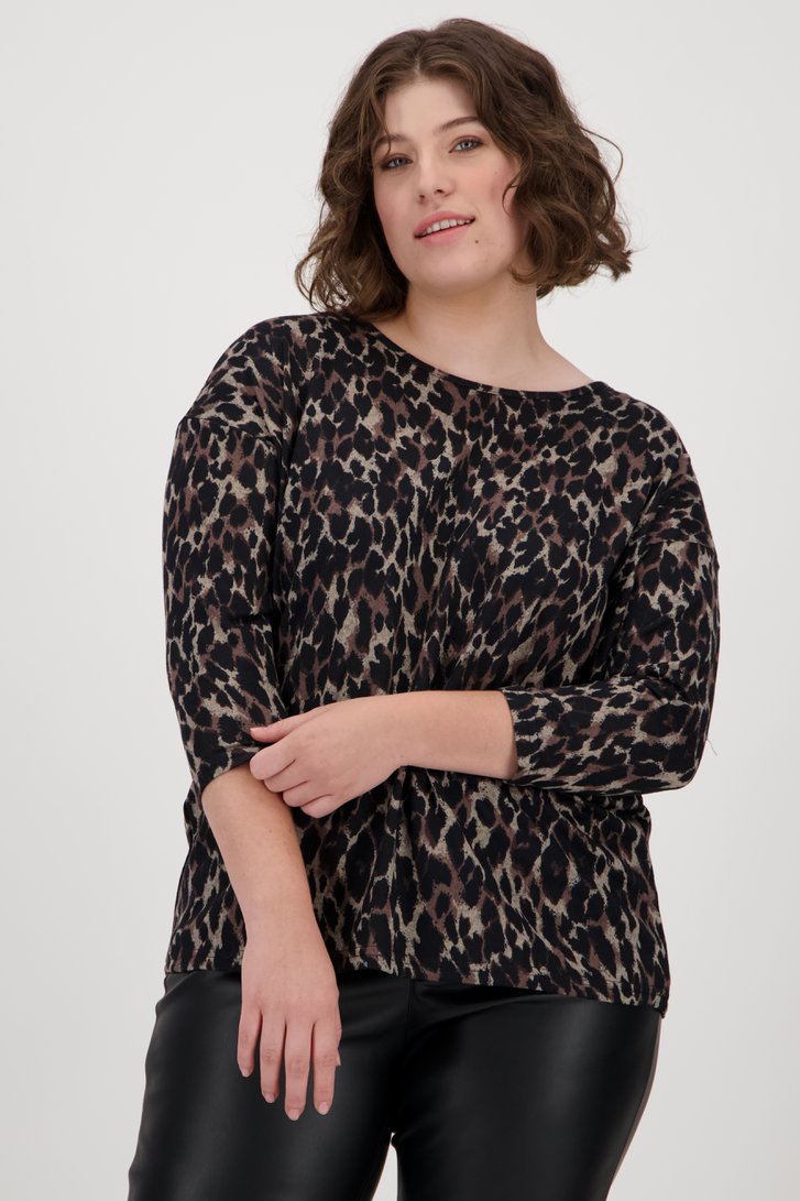Fijn truitje met gevlekte print van Only Carmakoma voor Dames