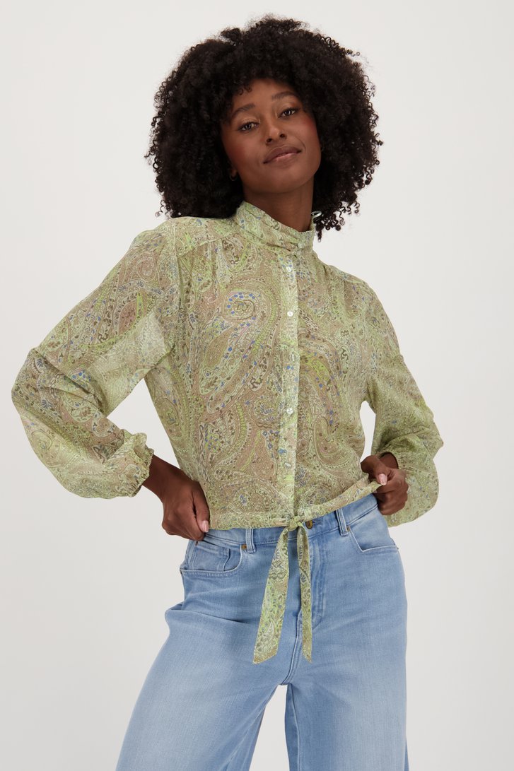 Fijne blouse met paisley motief van Louise voor Dames