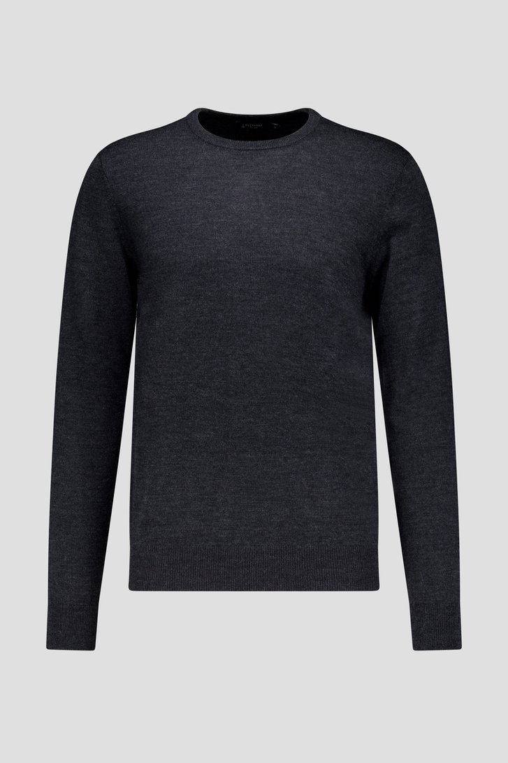 Productfoto 1 van Fijne donkergrijze trui door Dansaert Black voor Heren