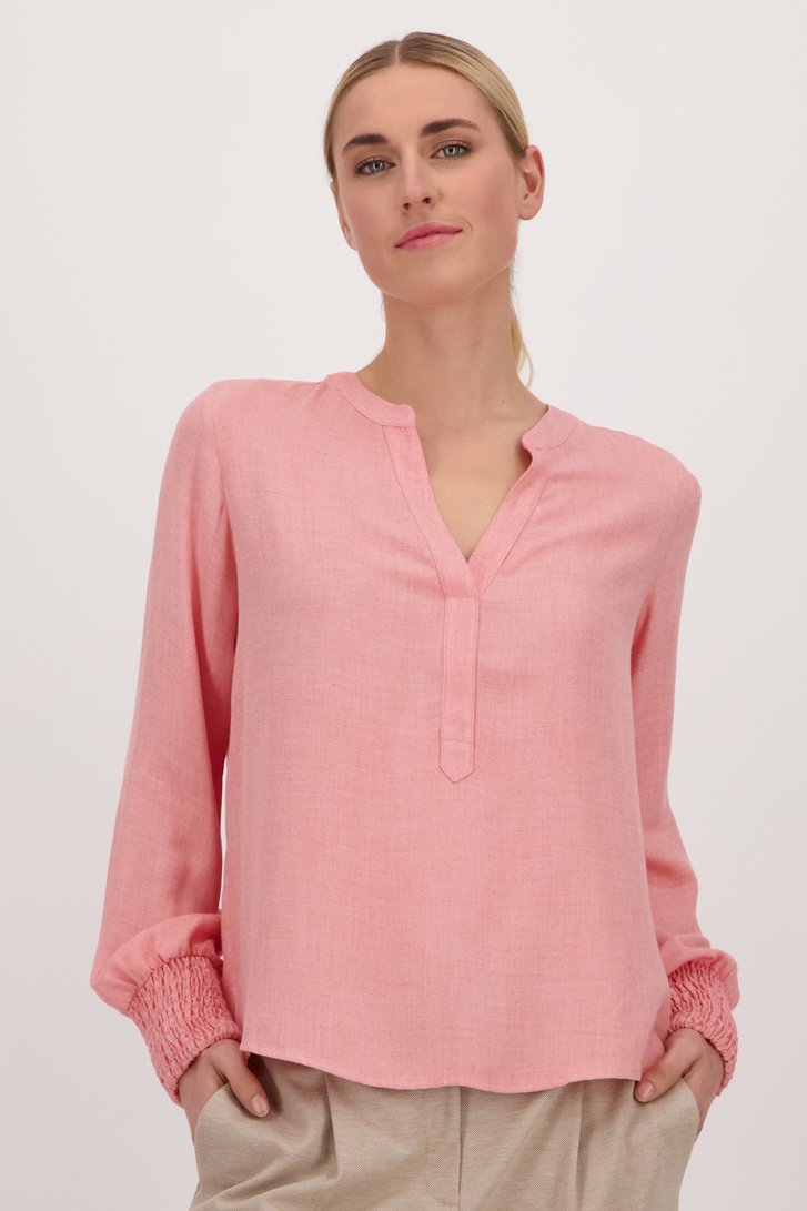 Fijne koraalkleurige blouse van Opus voor Dames