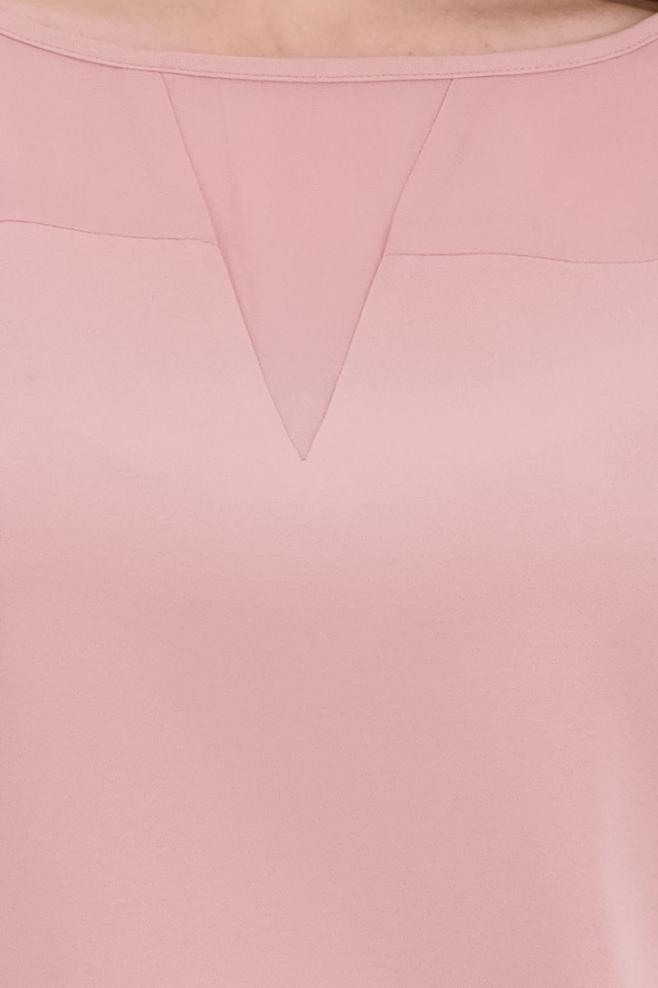 Fijne roze blouse met korte mouwen  van D'Auvry voor Dames