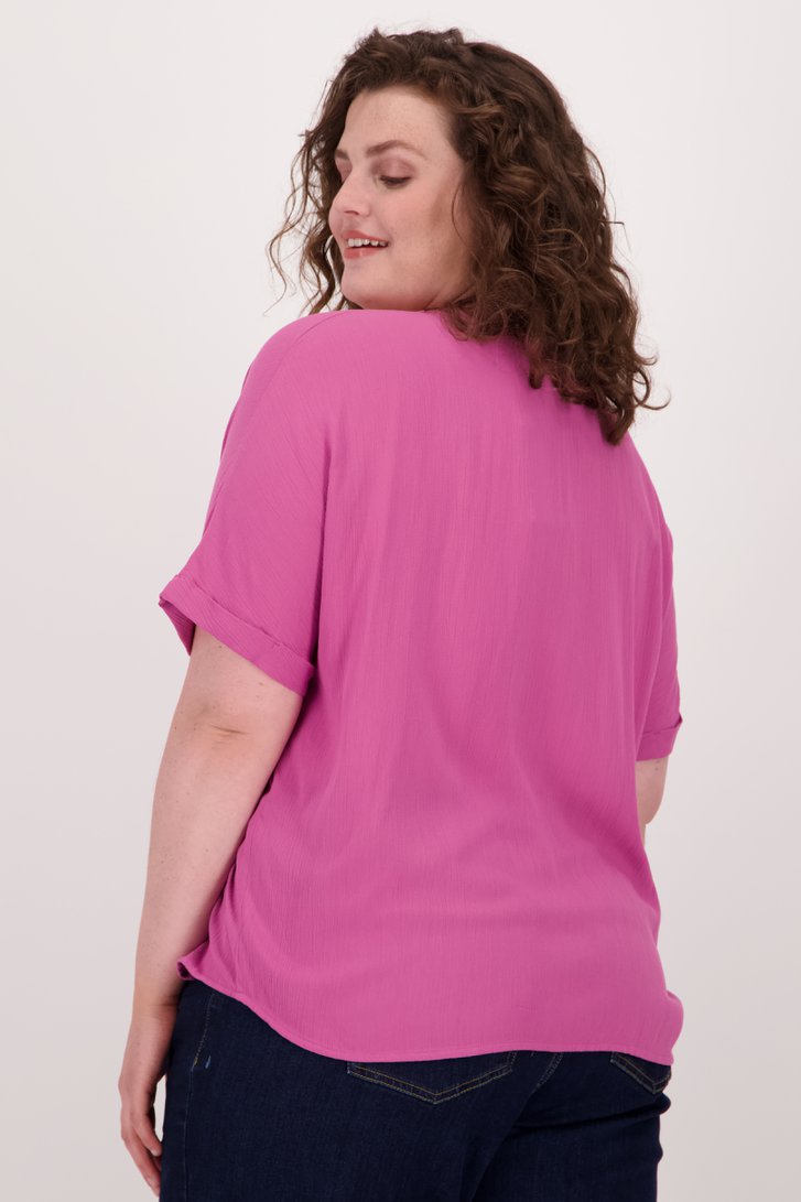 Fijne roze blouse van Only Carmakoma voor Dames